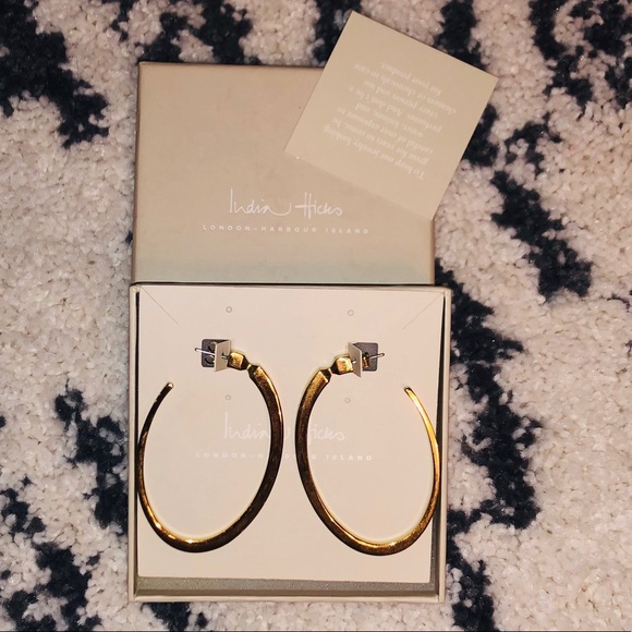 INDIA HICKS LETICIA HOOPS EARRINGS - Picture 4 of 4